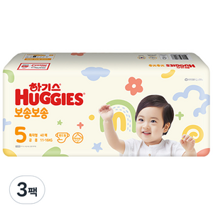 하기스 NEW 보송보송 밴드형 기저귀 공용, 5단계, 120매