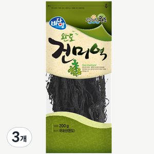 바다맘 완도 건미역, 200g, 3개