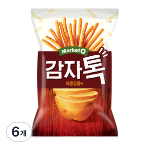 마켓오 감자톡 매콤달콤맛, 80g, 6개