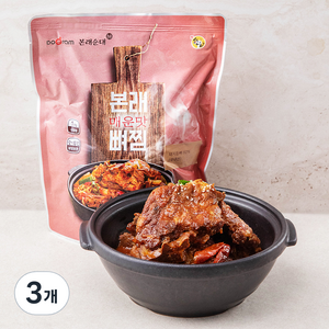 도드람한돈 본래 매운맛 뼈찜, 1kg, 3개