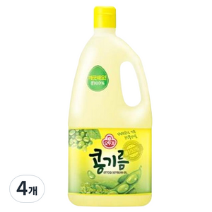 오뚜기 콩기름, 1.8L, 4개