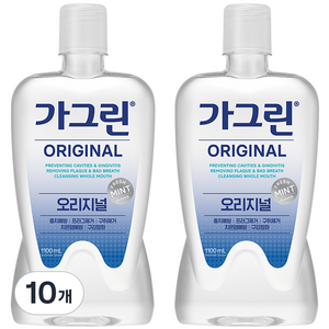 가그린 오리지널 구강청결제, 1.1L, 10개