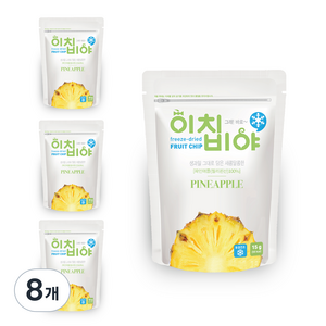 이치비야 동결건조 과일칩 파인애플, 15g, 8개