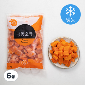 마당발 호박 (냉동), 1kg, 6봉