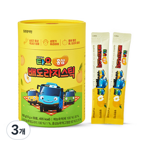 천지인 타요 홍삼 배도라지 스틱 50p, 500g, 3개