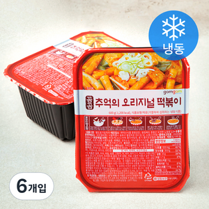 곰곰 추억의 오리지널 떡볶이 (냉동), 600g, 6개입