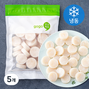 고고새우 캠핑구이 부드러운 손질 가리비 통관자 (냉동), 500g, 5개