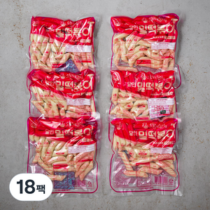 오분떡볶이 달인 밀 떡볶이떡, 320g, 18팩