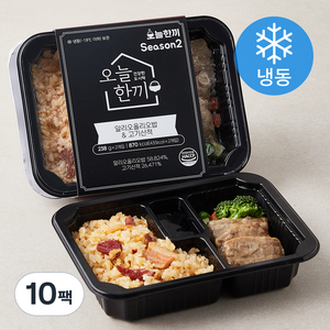 오늘한끼 알리오올리오밥 & 고기산적 (냉동), 238g, 10팩