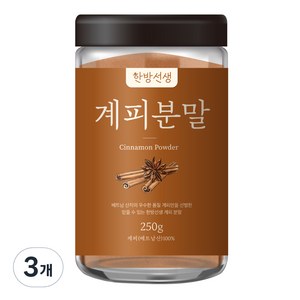 한방선생 계피가루 특품, 250g, 3개