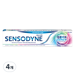 센소다인 컴플리트 프로텍션 플러스 치약, 100g, 4개