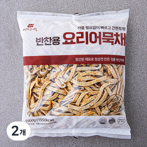 영자어묵 반찬용 요리 어묵채, 1000g, 2개