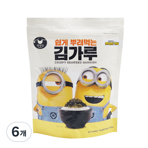 만전김 미니언즈 쉽게 뿌려먹는 김가루, 150g, 6개