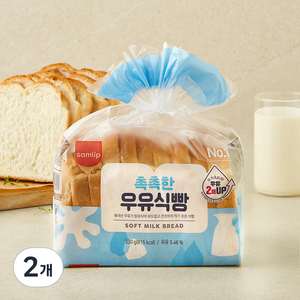 삼립 촉촉한 우유식빵, 330g, 2개