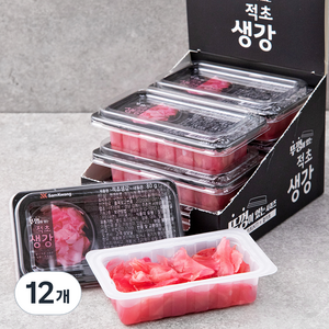 삼광 뚜껑이 있는 적초생강, 80g, 12개