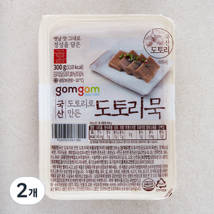 곰곰 국산 도토리로 만든 도토리묵, 300g, 2개