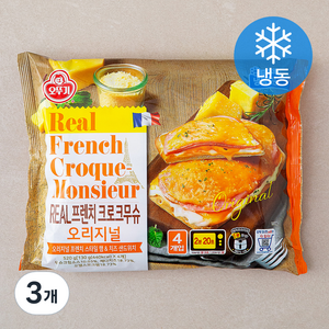 오뚜기 리얼 프렌치 크로크무슈 오리지널 4개입 (냉동), 520g, 3개