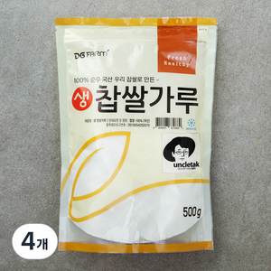 대구농산 국내산 생 찹쌀가루, 500g, 4개