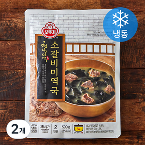 오뚜기 청담미역 소갈비 미역국 2인분 (냉동), 500g, 2개