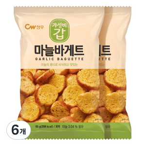 청우식품 마늘바게트, 65g, 6개