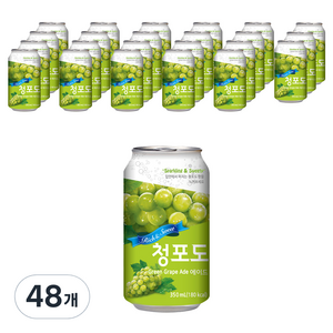 일화 청포도 에이드, 350ml, 48개