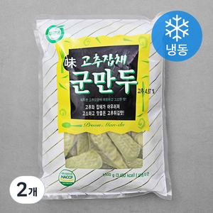 푸르온 맛 고추잡채 군만두 (냉동), 1500g, 2개