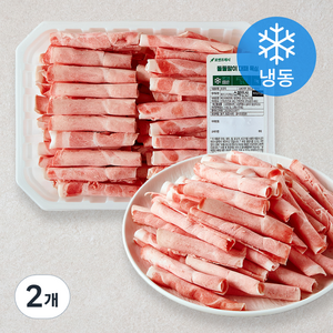 돌돌말이 대패 목심 (냉동), 1kg, 2개