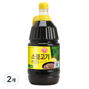 오뚜기 소불고기 큰양념, 2.1kg, 2개