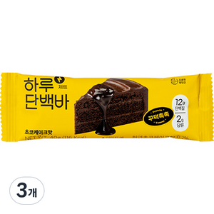 프로틴방앗간 하루단백바 제트 초코케이크맛, 40g, 3개