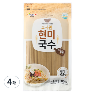 효자원 현미국수, 500g, 4개