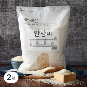 바른곡물 안남미, 5kg, 2개