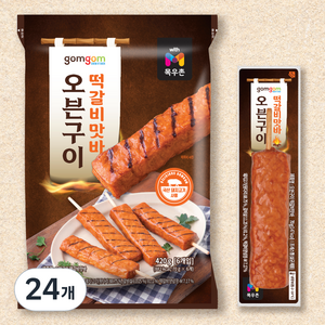 곰곰 오븐구이 떡갈비맛바, 70g, 24개