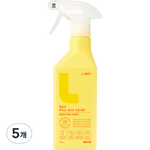 엘모트 뿌리는 세이프 주방세제, 5개, 400ml