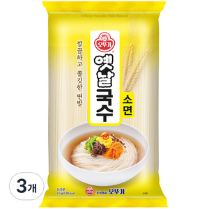 오뚜기옛날 국수 소면, 1.5kg, 3개