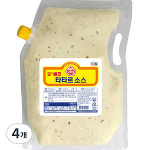 오뚜기 오쉐프 타타르 소스, 3kg, 4개