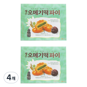 컬러슈가 제주 오메기 떡 파이, 280g, 4개