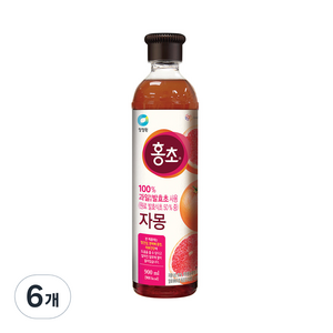 홍초 자몽 음용식초, 900ml, 6개