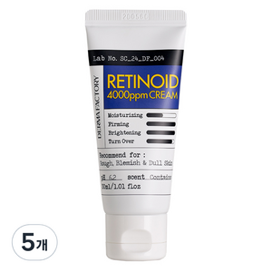 더마팩토리 레티노이드 4000ppm 크림, 30ml, 5개