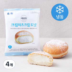 매일유업 데르뜨 크림치즈 크림도넛 (냉동), 95g, 4개