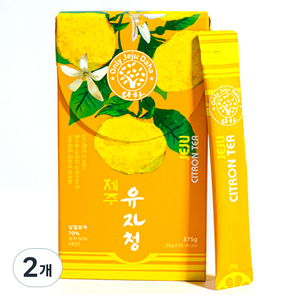 다하 제주 유자청 스틱, 25g, 2개, 15개입