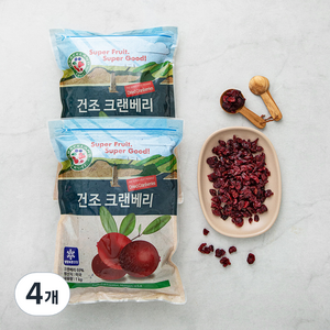 건조 크랜베리, 1kg, 4개