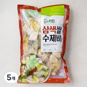 풀무원 풀스키친 삼색쌀 수제비, 1kg, 5개