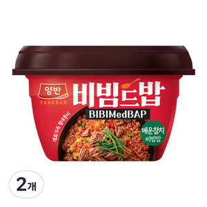 동원 양반 비빔드밥 매운참치 비빔밥 컵, 2개, 272.5g