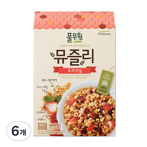 풀무원 오리지널 뮤즐리 시리얼, 430g, 6개