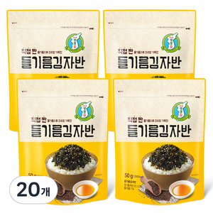 지도표성경 직접 짠 들기름 김자반, 50g, 20개