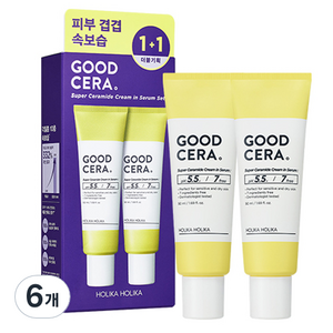 홀리카홀리카 굳세라 수퍼 세라마이드 크림 인 세럼 1+1, 100ml, 6개