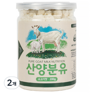 궁 강아지용 산양분유, 소고기, 200g, 2개