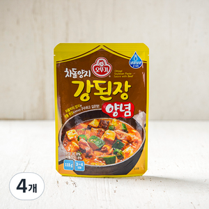 오뚜기 차돌양지 강된장양념, 115g, 4개