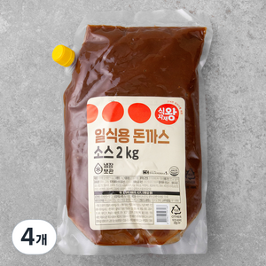 식자재왕 일식용 돈까스소스, 2kg, 4개