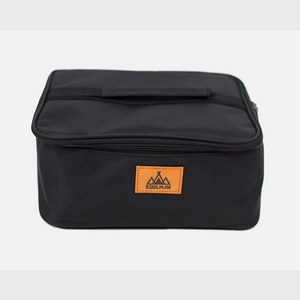 쿨맨 다용도 미니 버너 식기 수납가방, 블랙, 1단, 1개